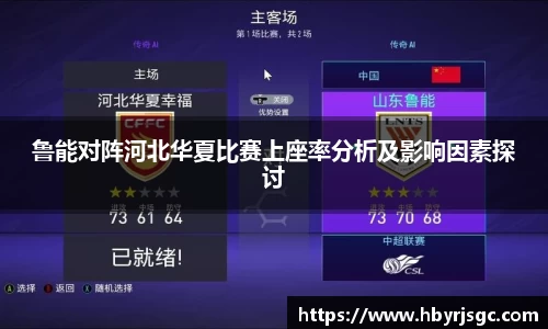 鲁能对阵河北华夏比赛上座率分析及影响因素探讨